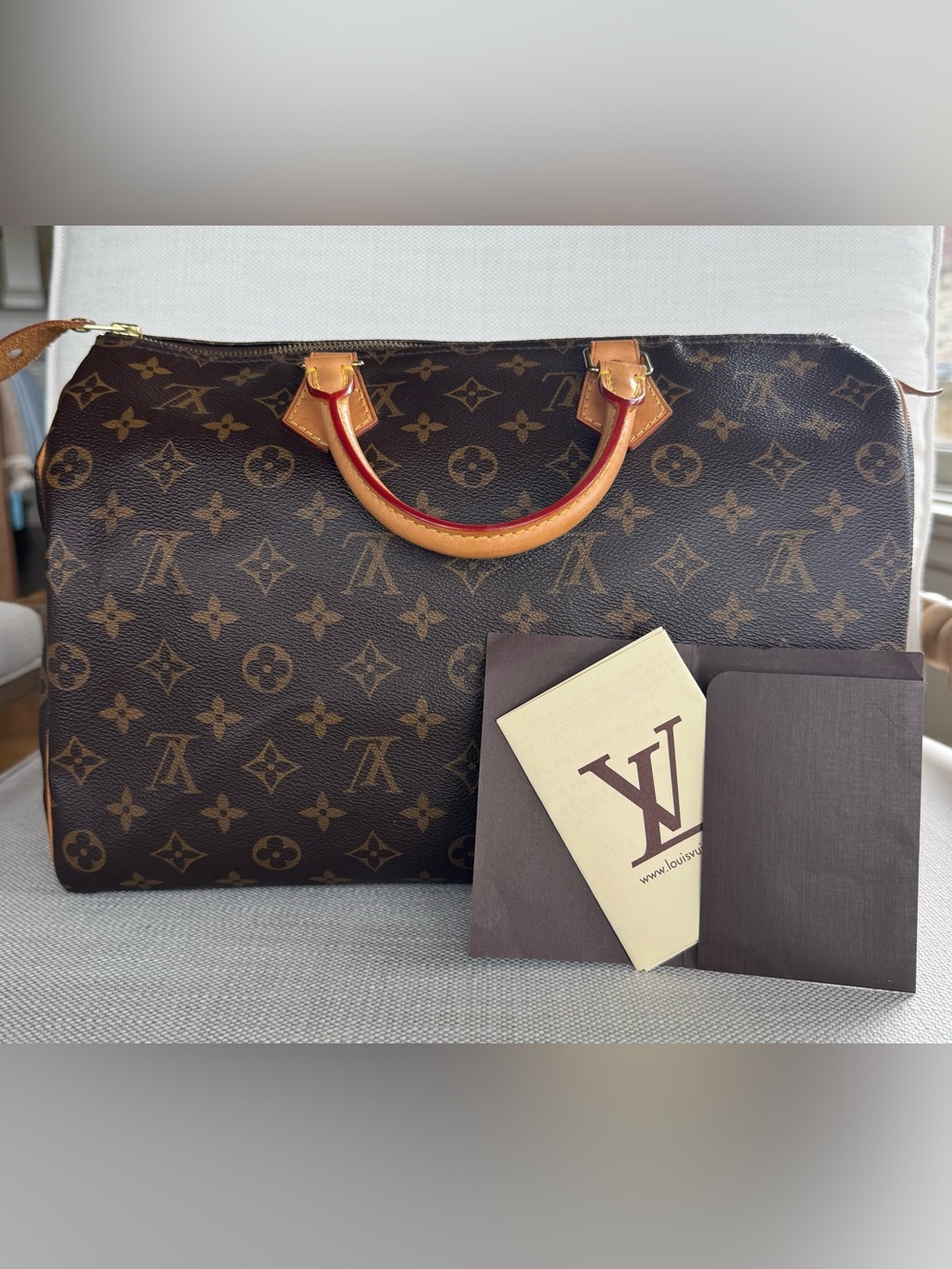 LOUIS VUITTON Speedy 35 Monogram Bag EUC Gorgeous!